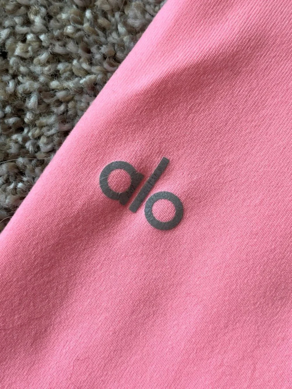 Alo Yoga Airbrush 7/8 Leggings Bright Pink High Waist Size XXS Pilates Workout